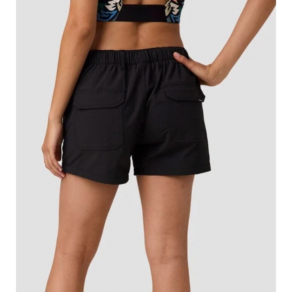 COALATREE Trailhead Hiking Gorpcore Granola Shorts Womens Small Black Pockets - Picture 2 of 8